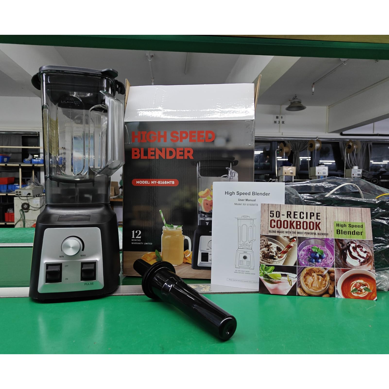 Domary Blender z 8 Ostrzami 30000 obr./min. Pojemnik 2L Bez BPA na Smoothies, Zupy i Soki