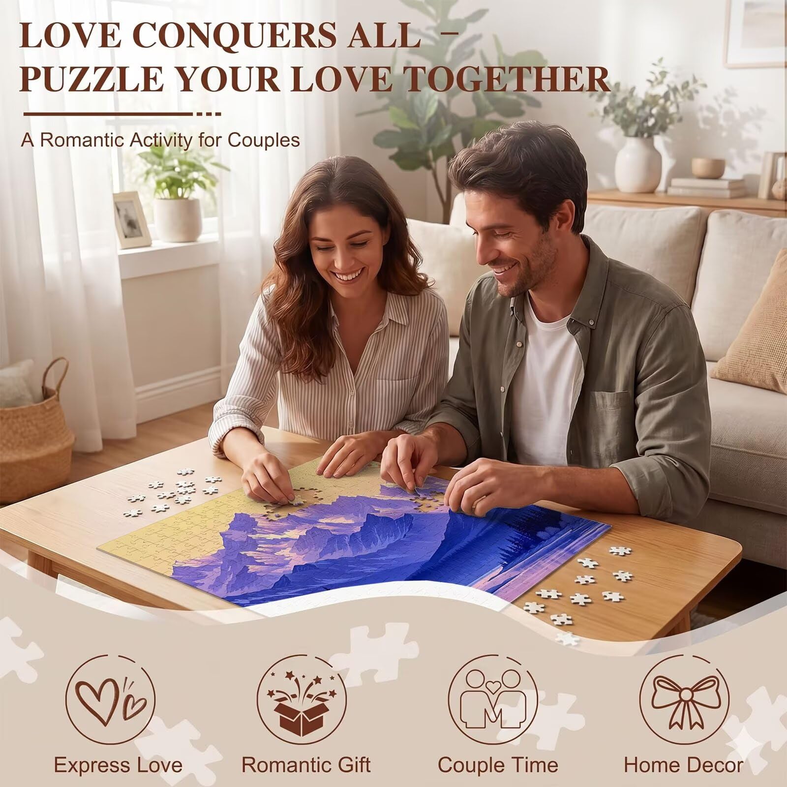 Puzzle 4000 Pezzi Classici, Puzzle paesaggio fumetti-2 141 x 87 cm, Gioco Educativo e Antistress in Legno con Poster Incluso, Ttività DIY per Famiglia, Regalo per Appassionati, Decor Parete, f0-526