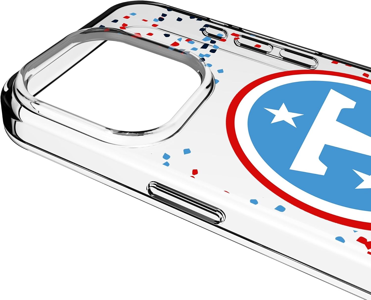 Keyscaper Washington Commanders iPhone Clear Case with Confetti Design