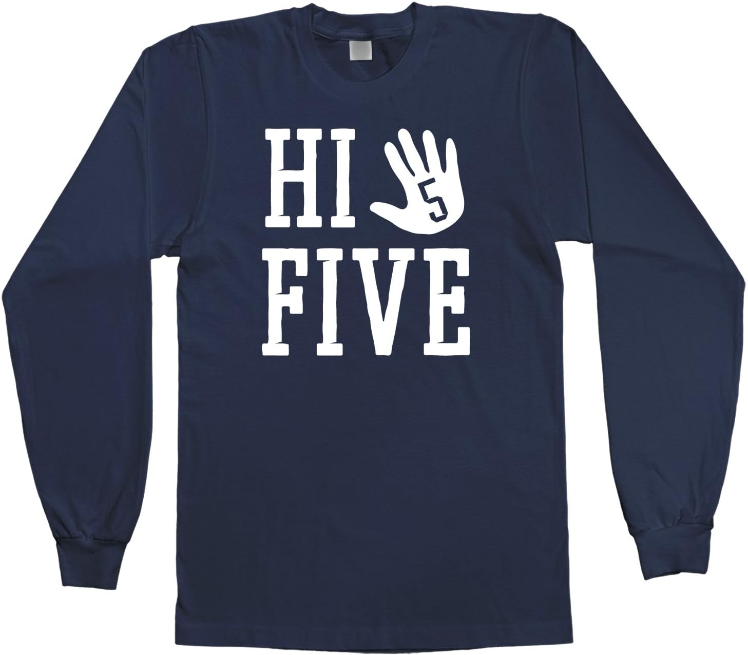 Threadrock Kids Hi Five 5th Birthday Youth Long Sleeve T-Shirt