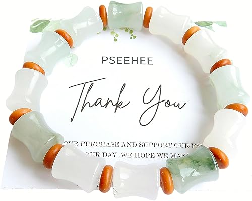 Miniatura 10 de Handmade Genuine Jade Abacus Shape Beaded Bracelet, Feng-shui Lucky Stone Chakra Healing Gemstone Crystal Beads Adjustable Bangle Stretch Jewelry