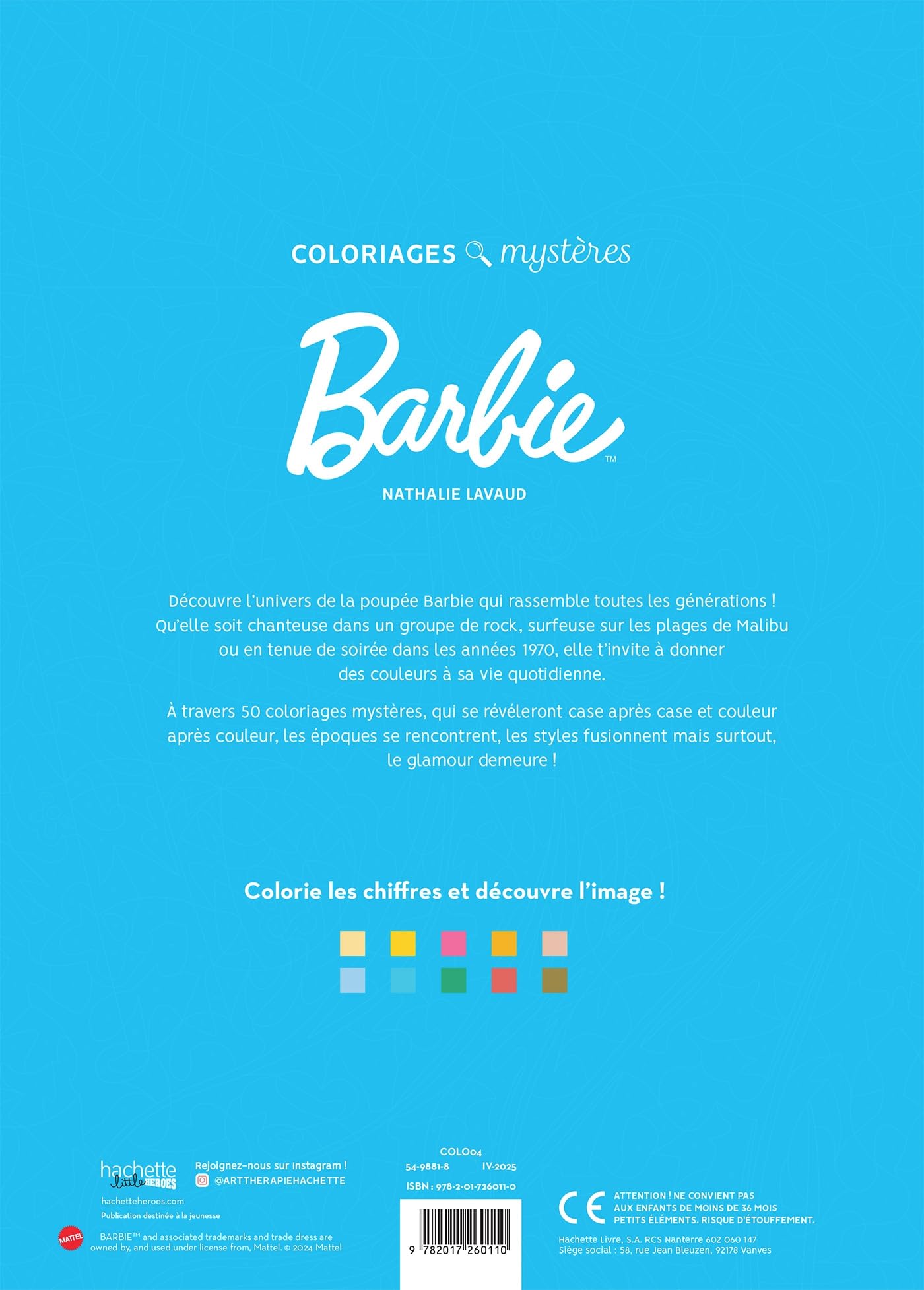 Coloriages mystères - Barbie