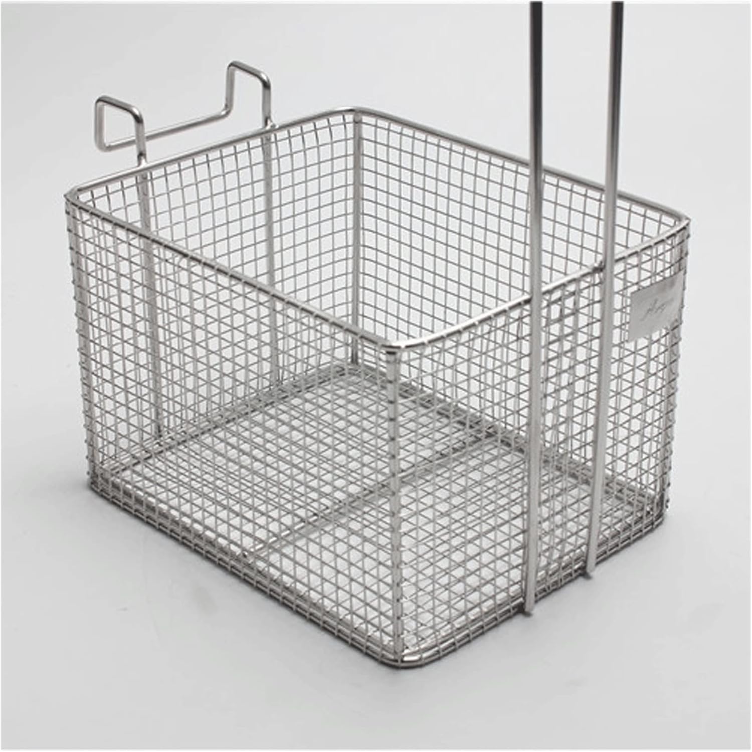 French Fry Chips Baskets Stainless Steel Vertical Handle Small French Fries Grid Frying Basket Colander Filter Frying Frame Restaurant Kitchen Hotel Kitchen Cooking Tools