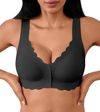 حمالات الصدر المغلقة الأمامية للنساء حمالة الصدر اللاسلكية غير الملحومة لا تحت الأسلاك تغطية كاملة حمالات الصدر استئصال الثدي براليت