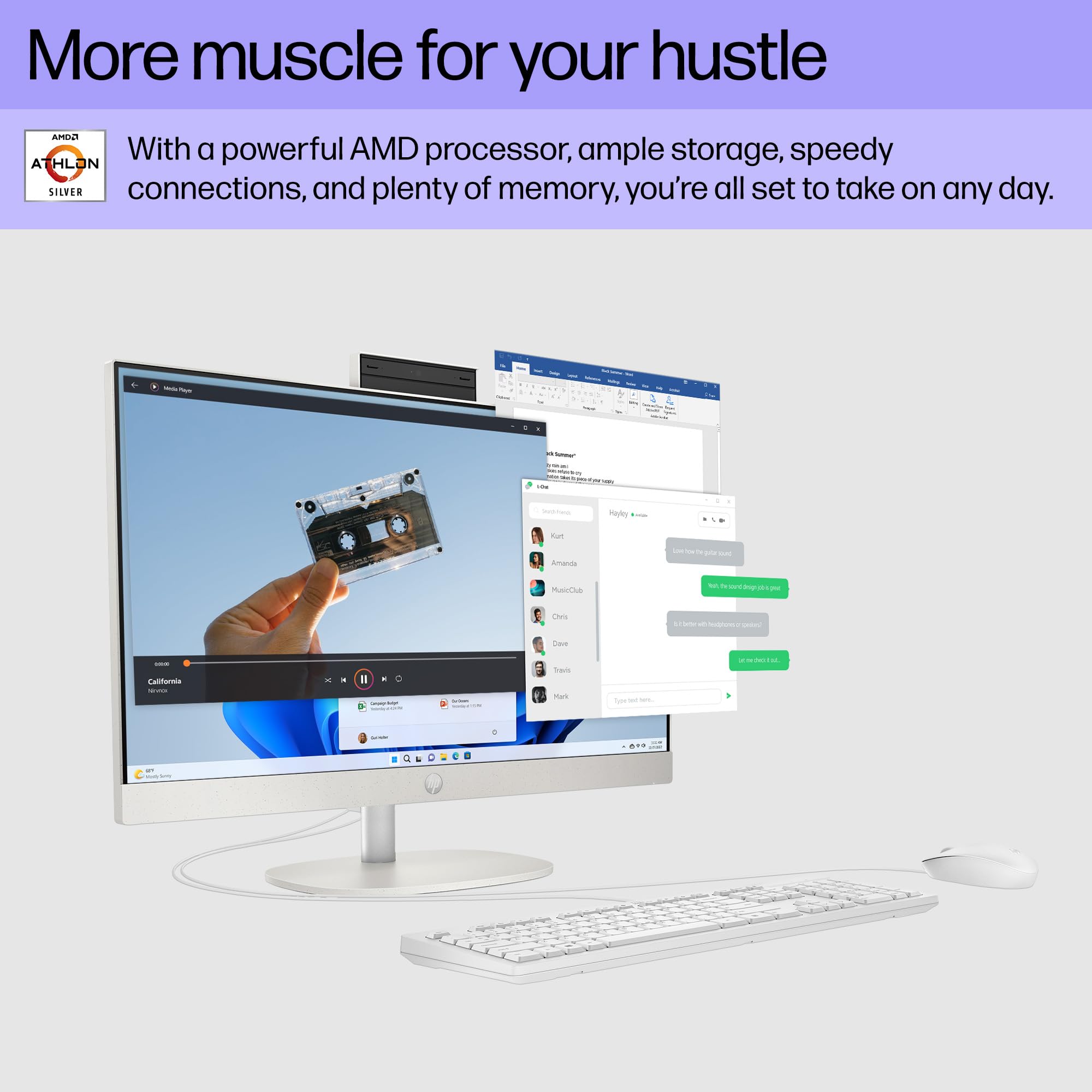 Amazon.co.jp: HP 23.8インチオールインワンデスクトップPC、FHD