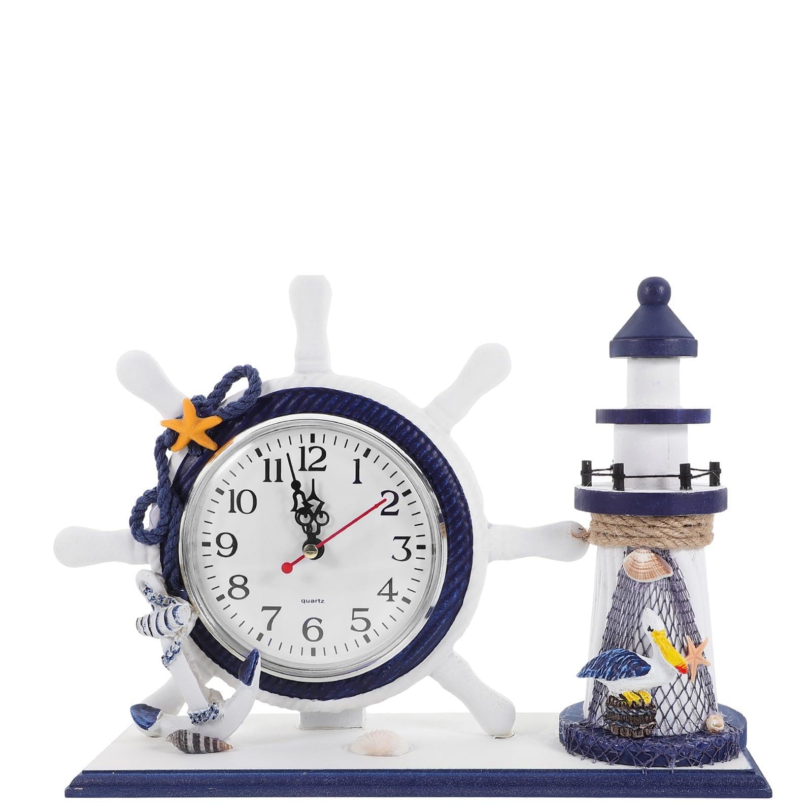 Horloge du phare panneau densité cadre photo décoration bureau style océan ambiance artistique unique
