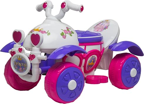 Kid Trax Royal Princess 6V Toddlers, Kids Ride On Toys - Toddler Girl Toys, Outdoor and Indoor, Electric Car for Kids to Drive, Easy Assembly, Gift for Toddlers, Max Weight of 44lbs, 18-30 Months Old