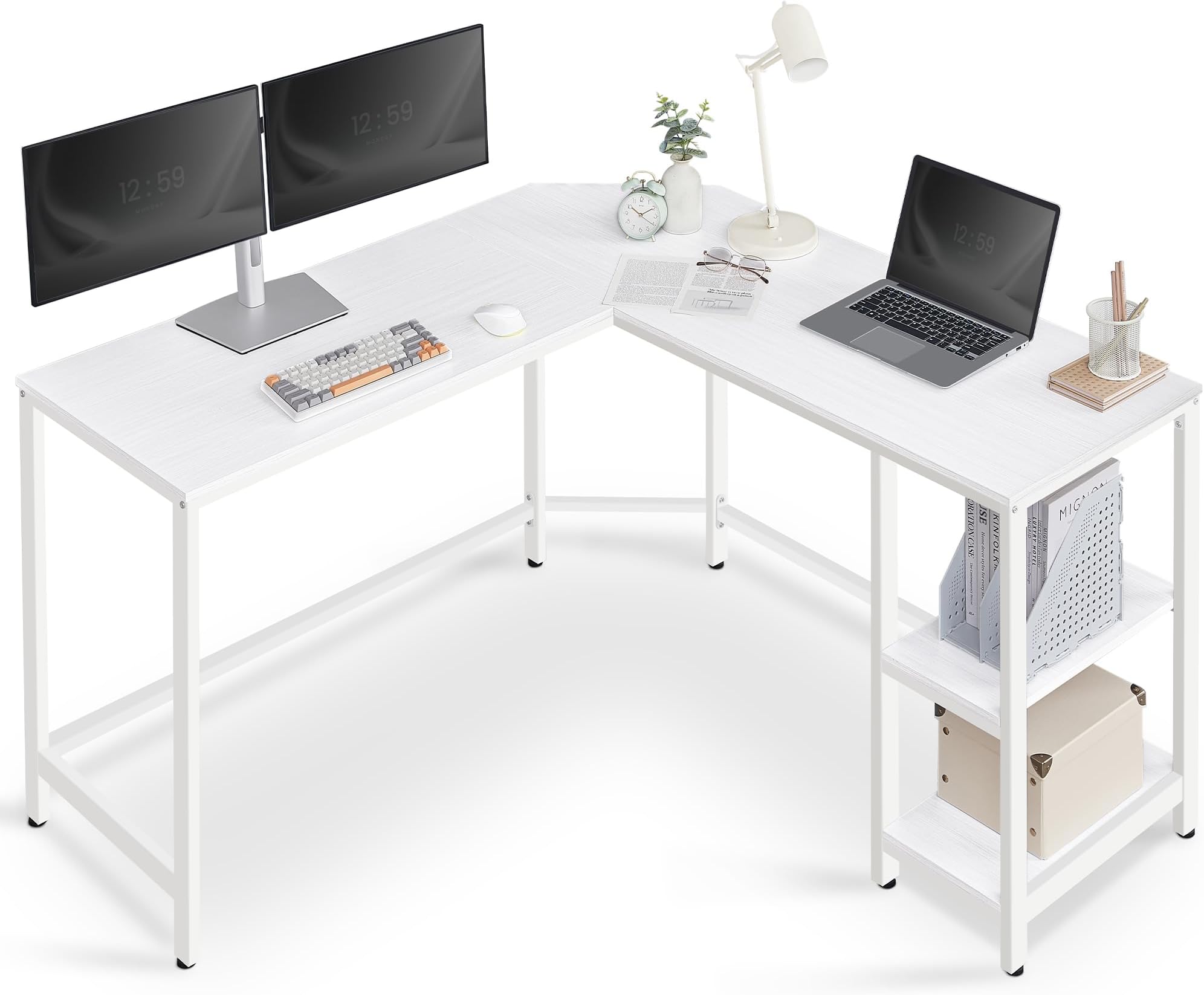 bureau d'angle table vasagle télé travail quasi neuf (3mois