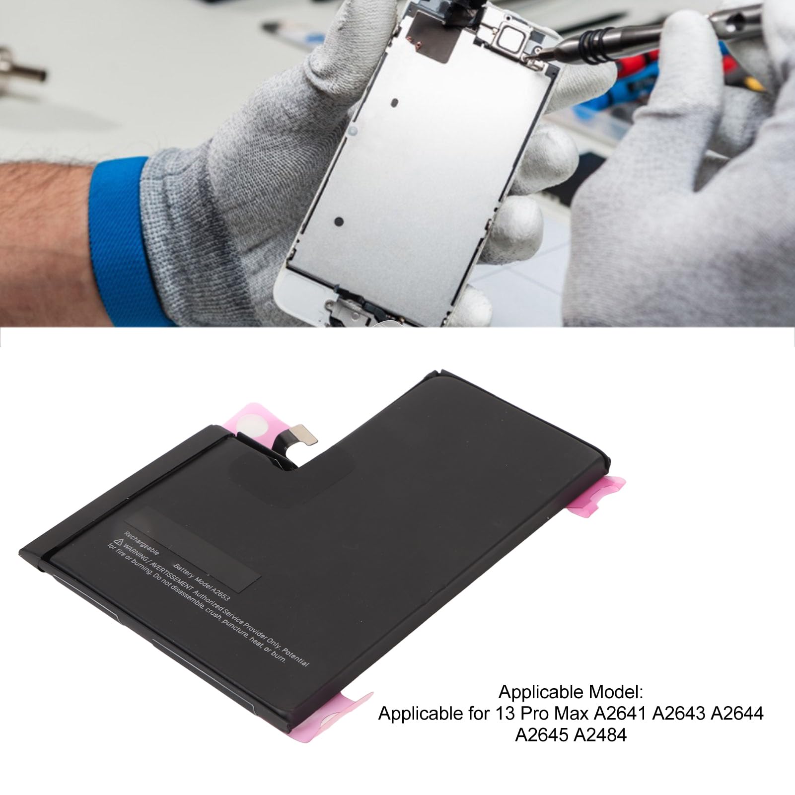 Batterie compatible pour iPhone 13 Pro Max 4352 mAh neuve