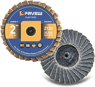 10-Pack 2 Inch Roll Lock Premium Zirconia 120Grit Flap Discs 2" Flap Sanding Discs Die Grinder Surface Condition Discs