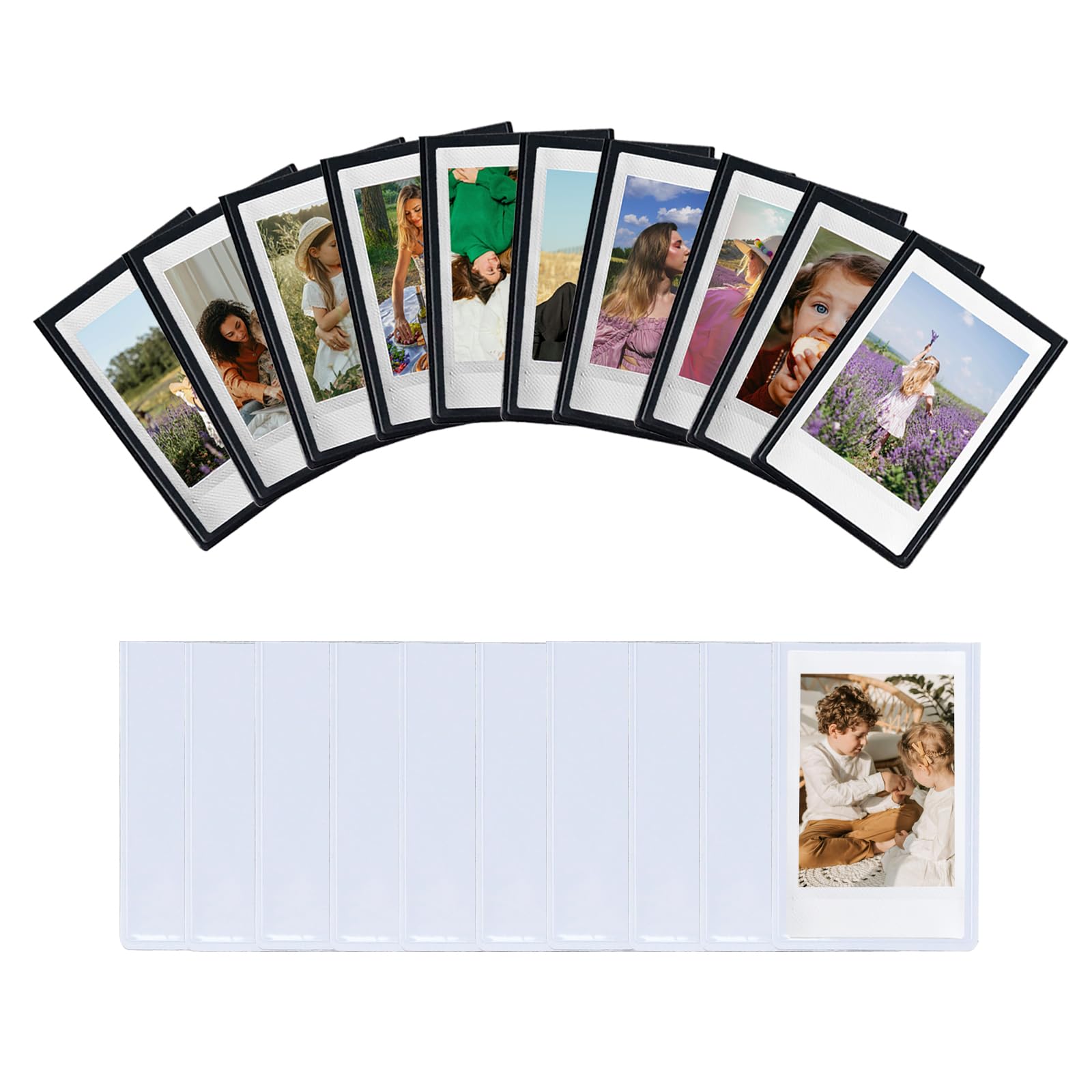 Set Di 12 Cornici Magnetiche Per Foto 5x7 Cm, Mini Portafoto Polaroid/Instax, Per Frigorifero E Portafogli, Fai Da Te