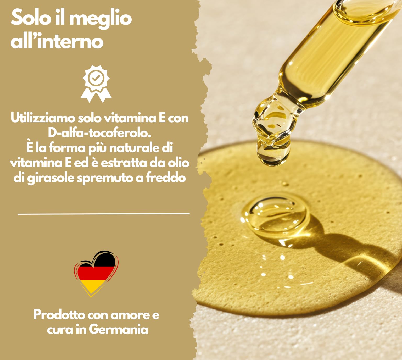 EXVital Vitamina E 400 UI, 240 capsule vegane in softgel, con D-alfa-tocoferolo, vitamina E da girasole, ad alto dosaggio e testata in laboratorio