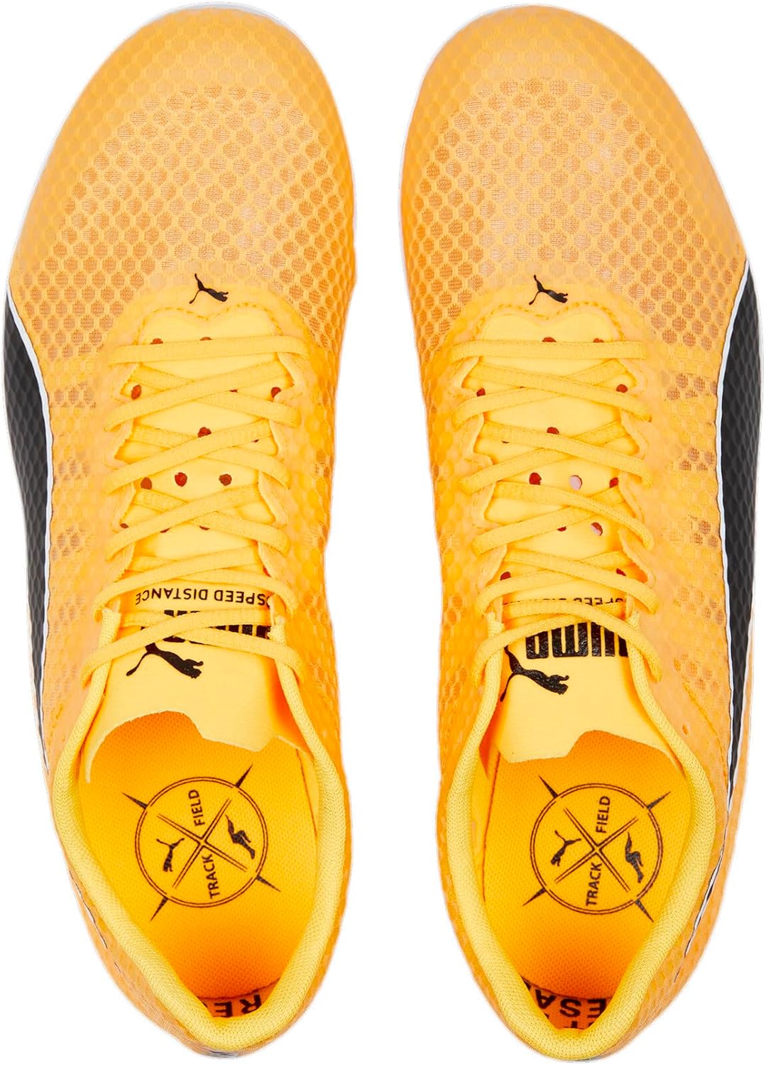 PUMA Men's Evospeed Distance 11 Track and Field Shoe, Sun Stream PUMA Black PUMA Silver, 10.5 Men