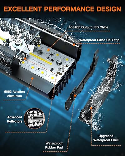 Miniatura 5 de LEDMIRCY Kit de barra de luz LED de 7 pulgadas con interruptor basculante, arnés de cable, 2 luces LED de triple fila, haz combinado de inundación