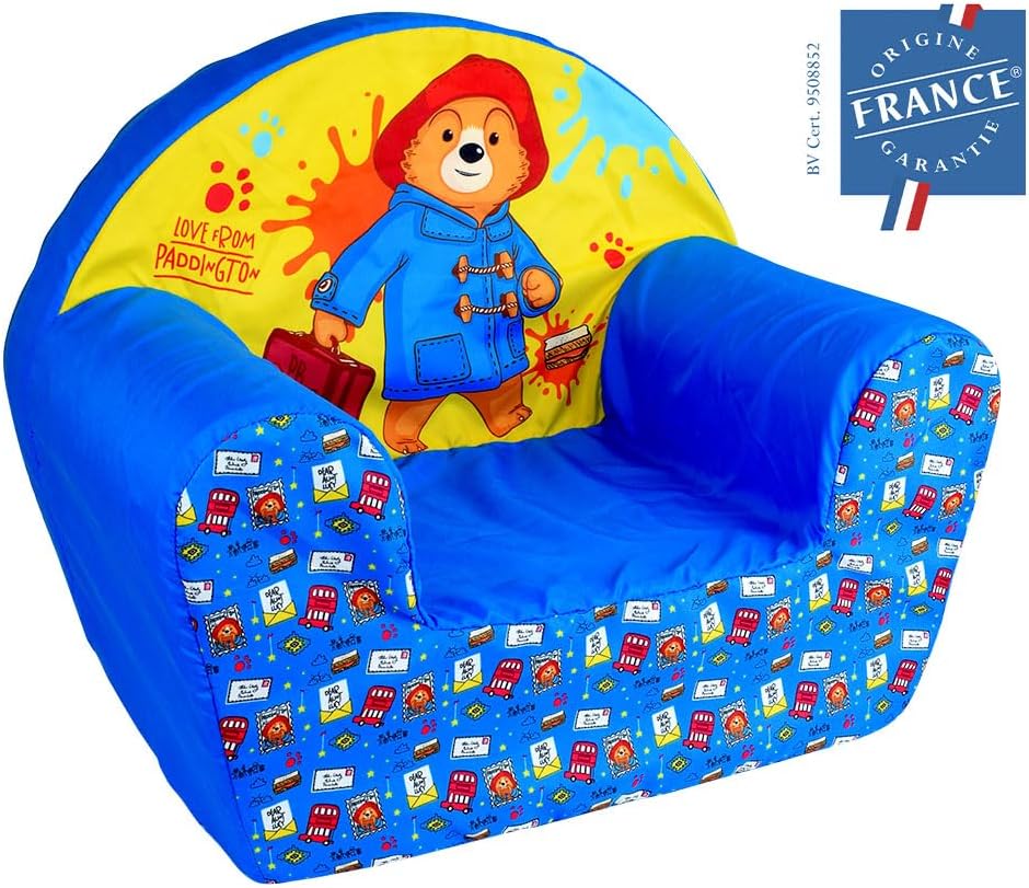 Fun House Paddington Club Chair for Children Foam | H 42 x W 52 x D 33 cm | France Origin | Paddington Collection | Washable Cover | Decoration Children's Room | Gift Idea from 12 Months