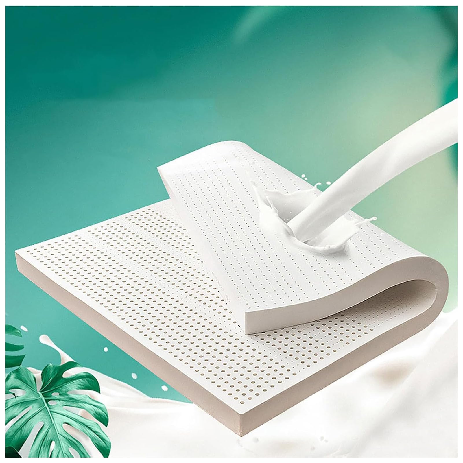 Protège-matelas Orgalatex 137x175 cm en mousse résistant et respirant