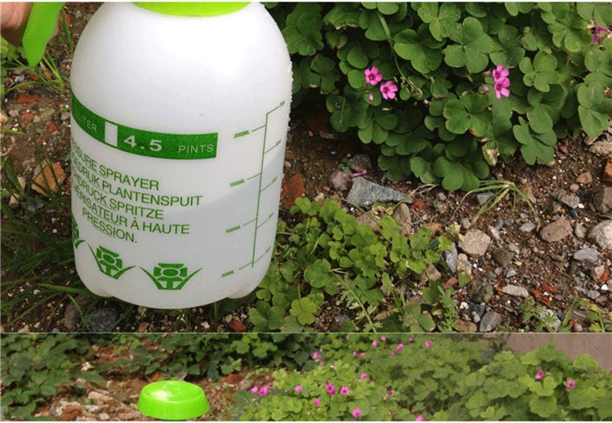Yardwe House Adjustable Hand Grip Portable Hand Held Garden Pressure Sprayer Plant Water Bottle Pump for Potted Lawn Garden 2L Cleaning Bottles House Indoors