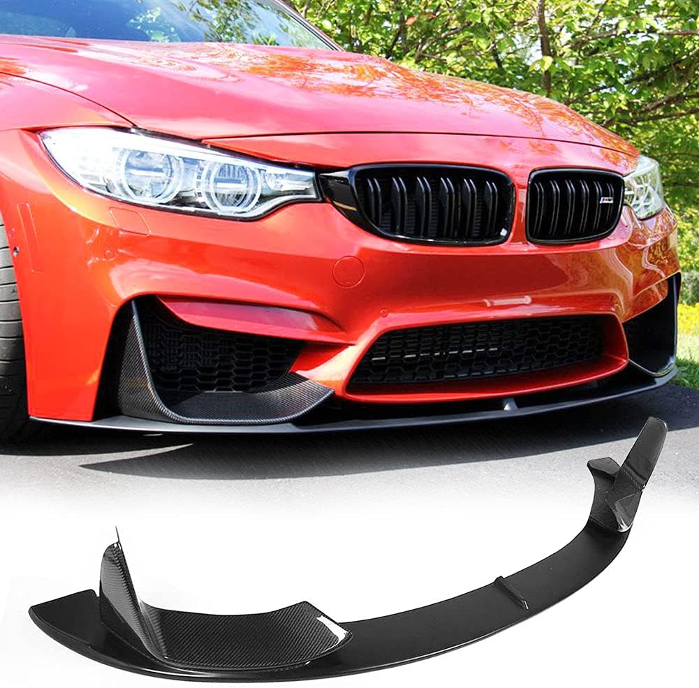 Carbon Fiber Front Bumper Lip for BMW F80 M3 F82 F83 M4 2014-2019 Front Lip Chin Spoiler Splitter Protector Factory Outlet (Style F)