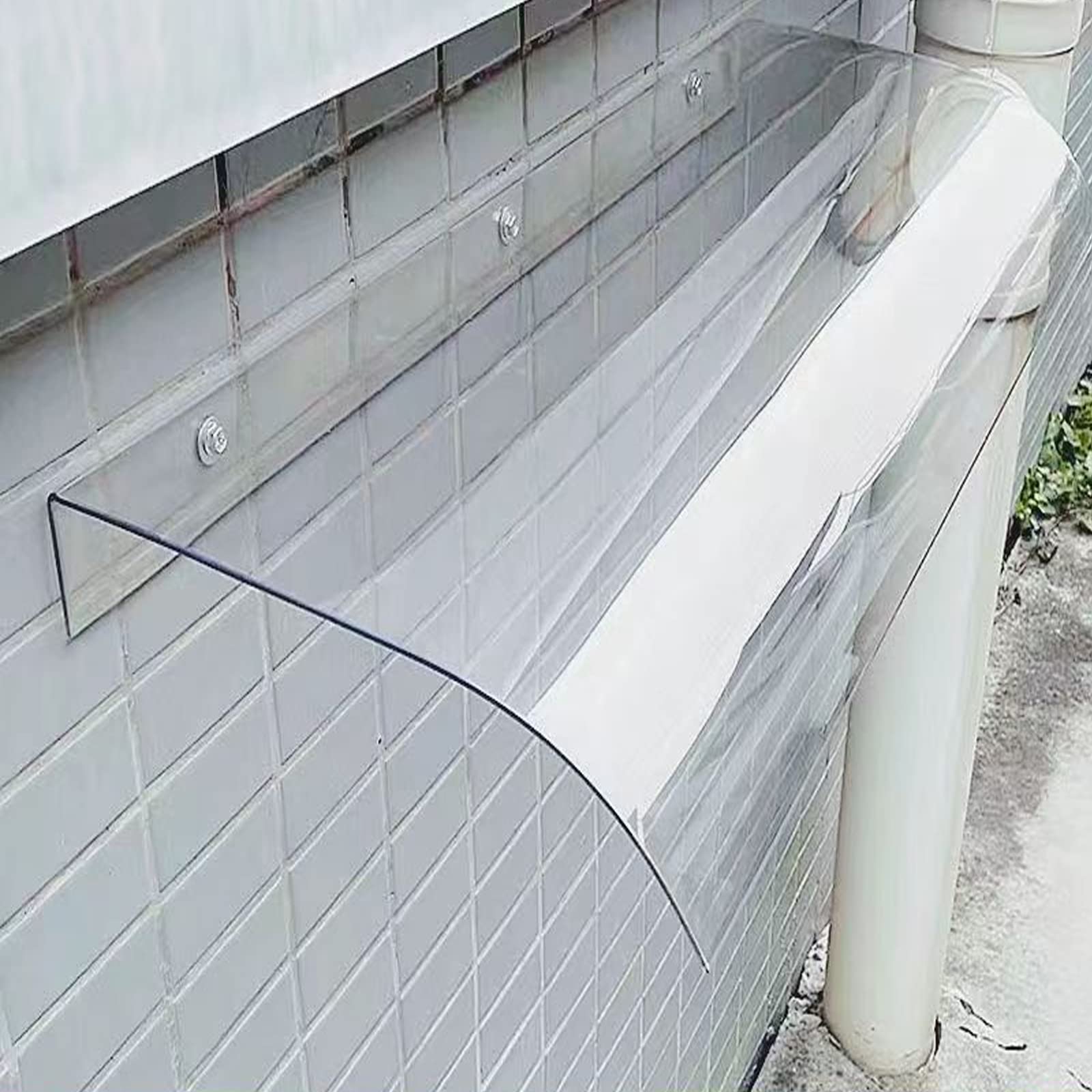 Auvent de porche de patio transparent pour abriter vos entrées