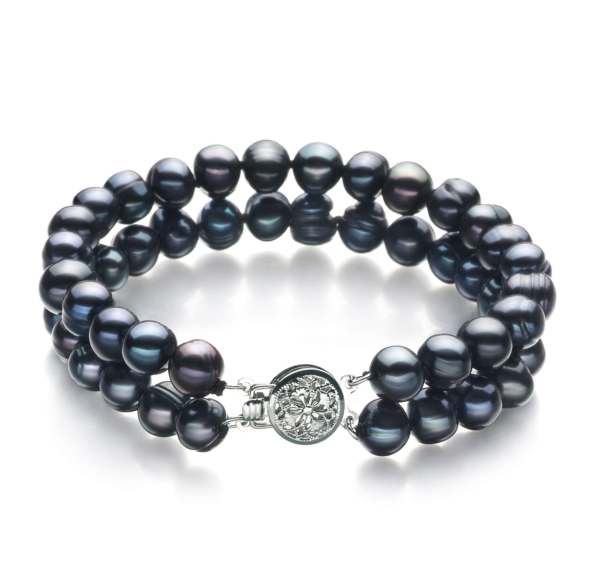 Collier perles de culture eau douce PearlsOnly blanche base ronde - 8