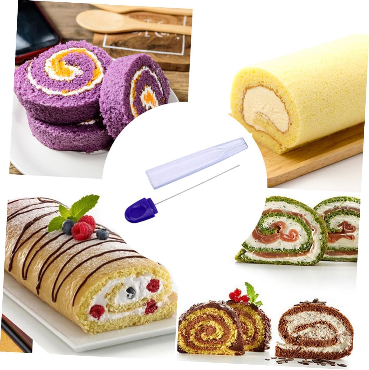 PRETYZOOM 3 Sets Cake Testing Sticks Cake Tester for Baking Doneness Non Slip to Clean Cookies and More Baking Needs