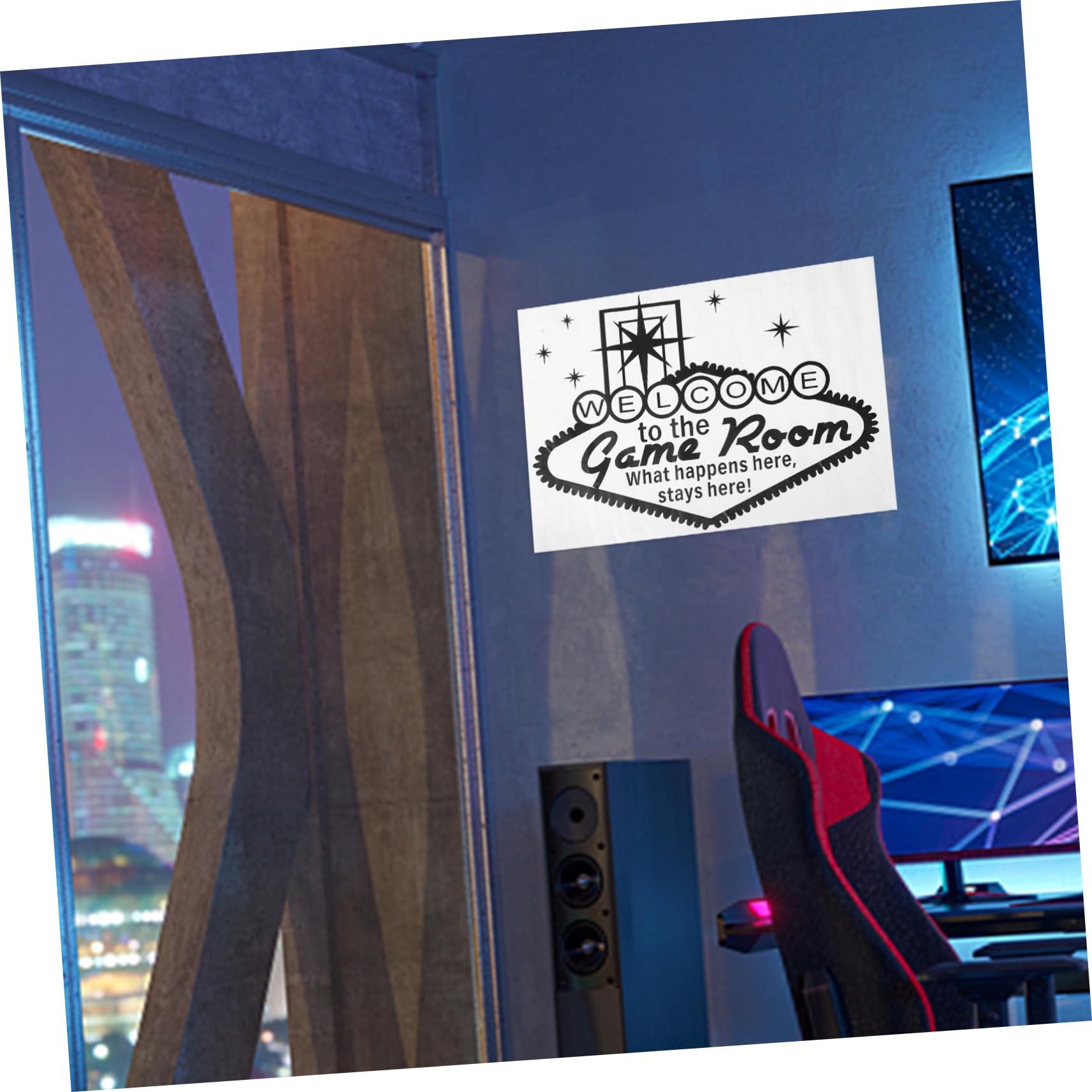 3fogli Wall Sticker Gaming Murals Per Cameretta Adesivo Per Per Facile Applicare e Rimuovere Design Per Spazi Divertenti