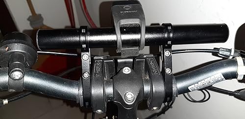 Miniatura 9 de TRIWONDER Extensor de manillar de bicicleta Extensión de manillar de bicicleta de aleación de aluminio Soporte de bicicleta de doble abrazadera para