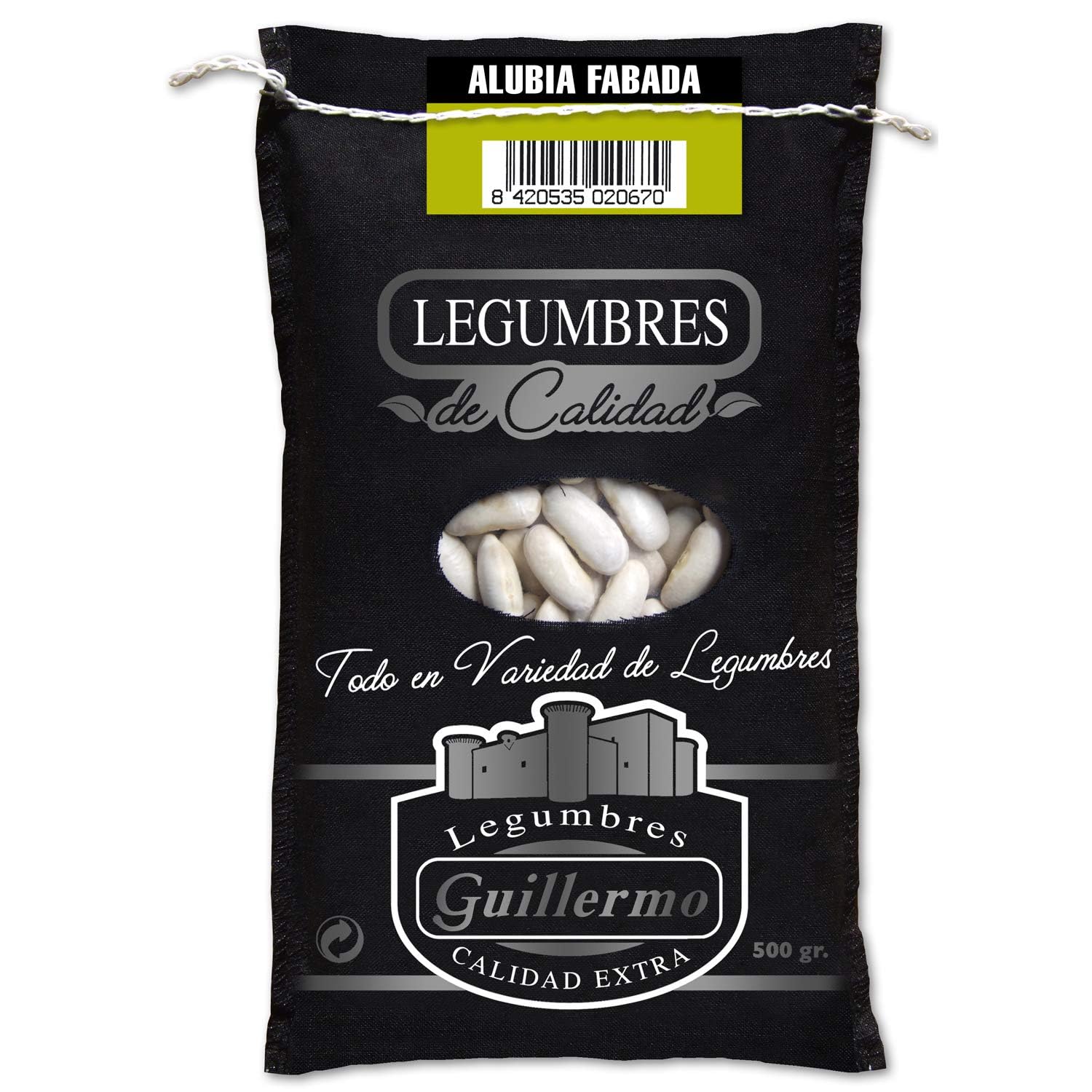 Alubia para fabada Saco 500 g Gourmet Calidad Extra Ricas en vitamina B6
