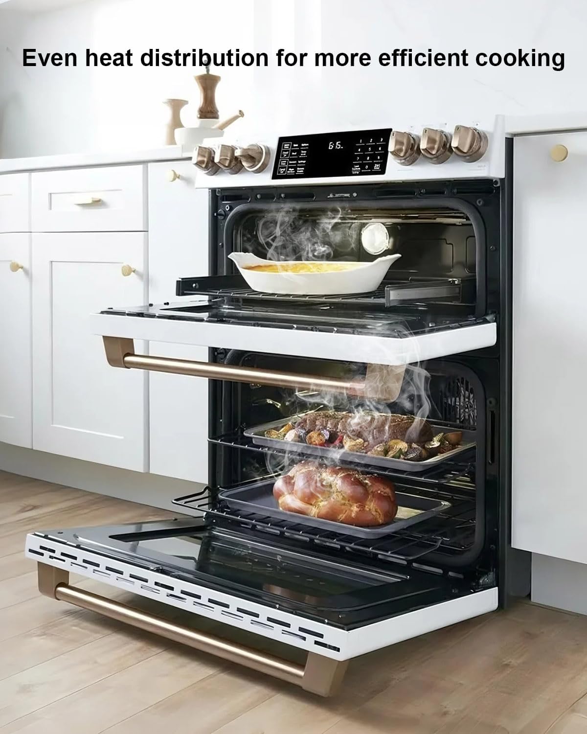 2 Pack WB48T10011 Oven Rack Fit for Range GE KenMore Oven, 24" x 17.7" Range Oven Stove Wire Rack Replace 261083 AP2031155 EAP249581 PS249581 1550790 AH249581