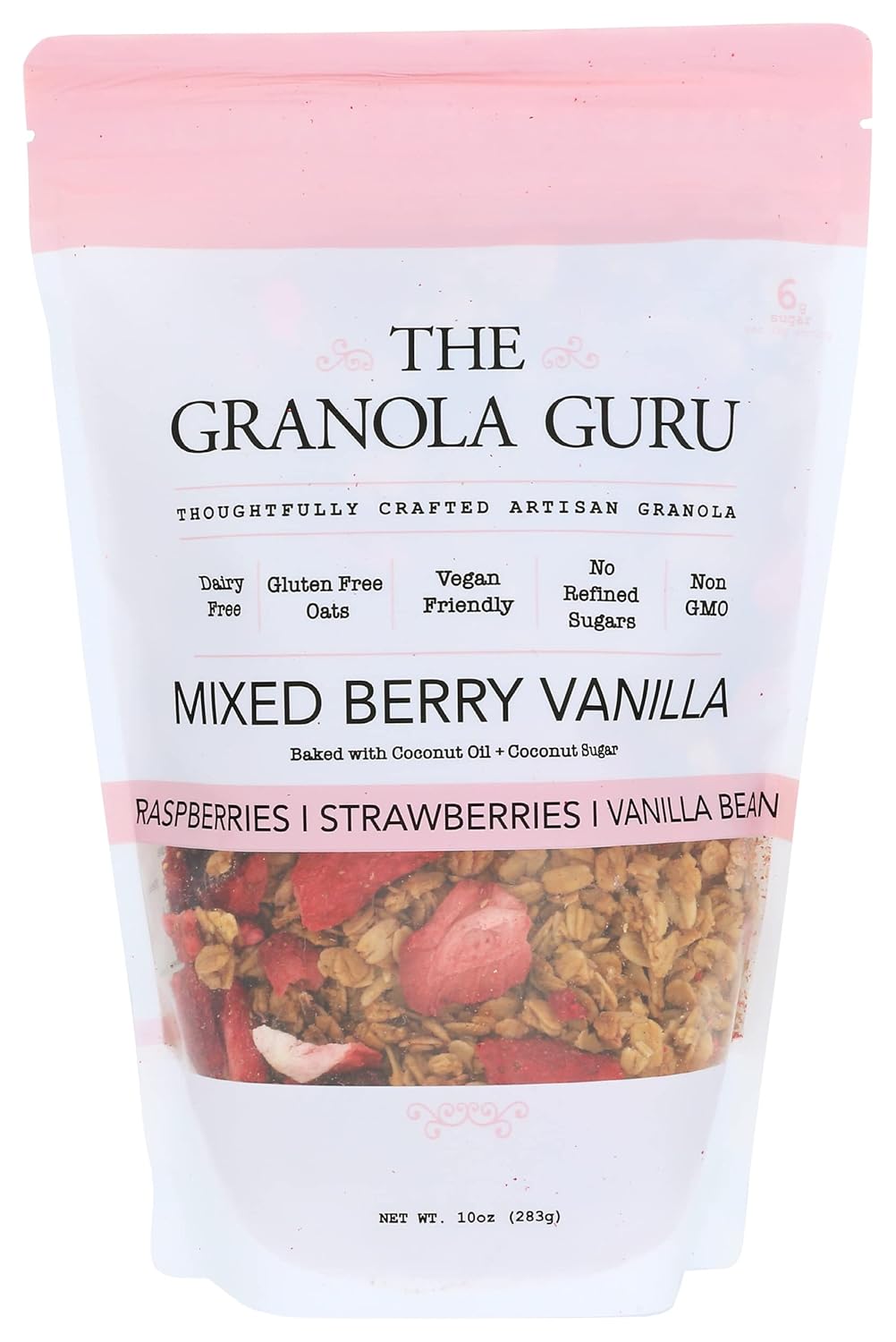 The Granola Guru, Berry & Vanilla Mixed Granola, 10 Ounce