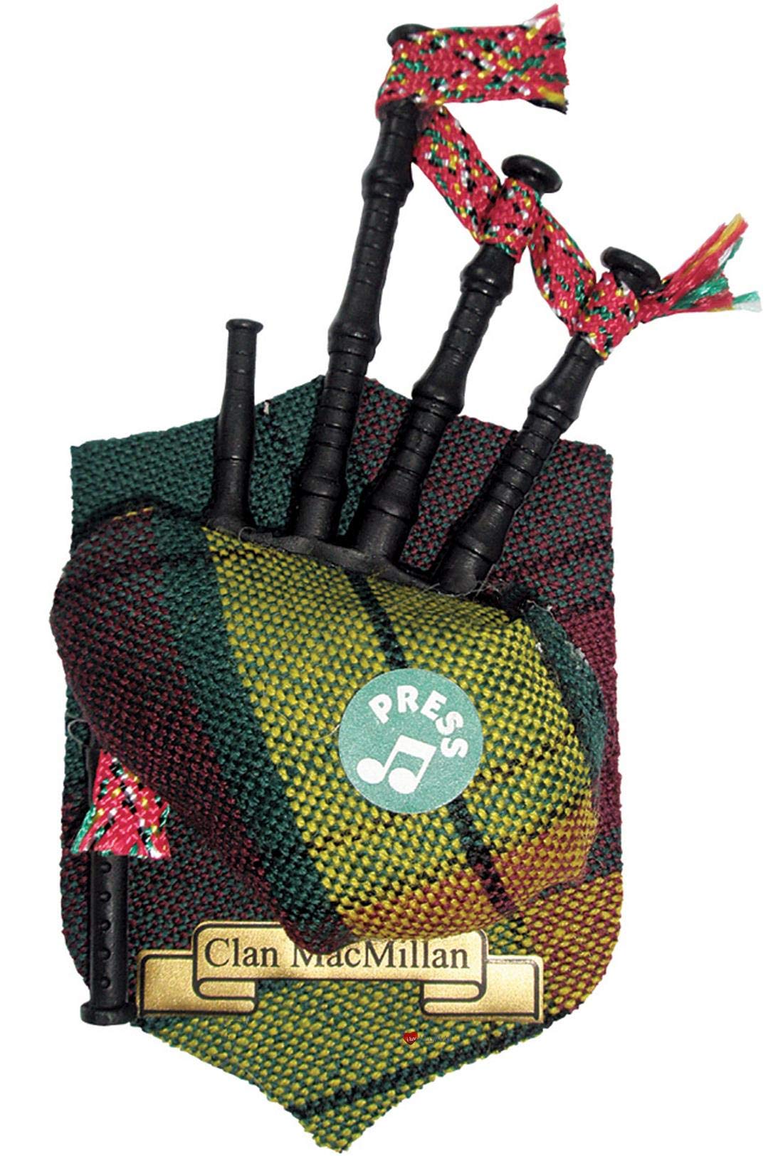 I LUV LTD MacMillan Clan Musical Bagpipe Fridge Magnet, Made in Scotland