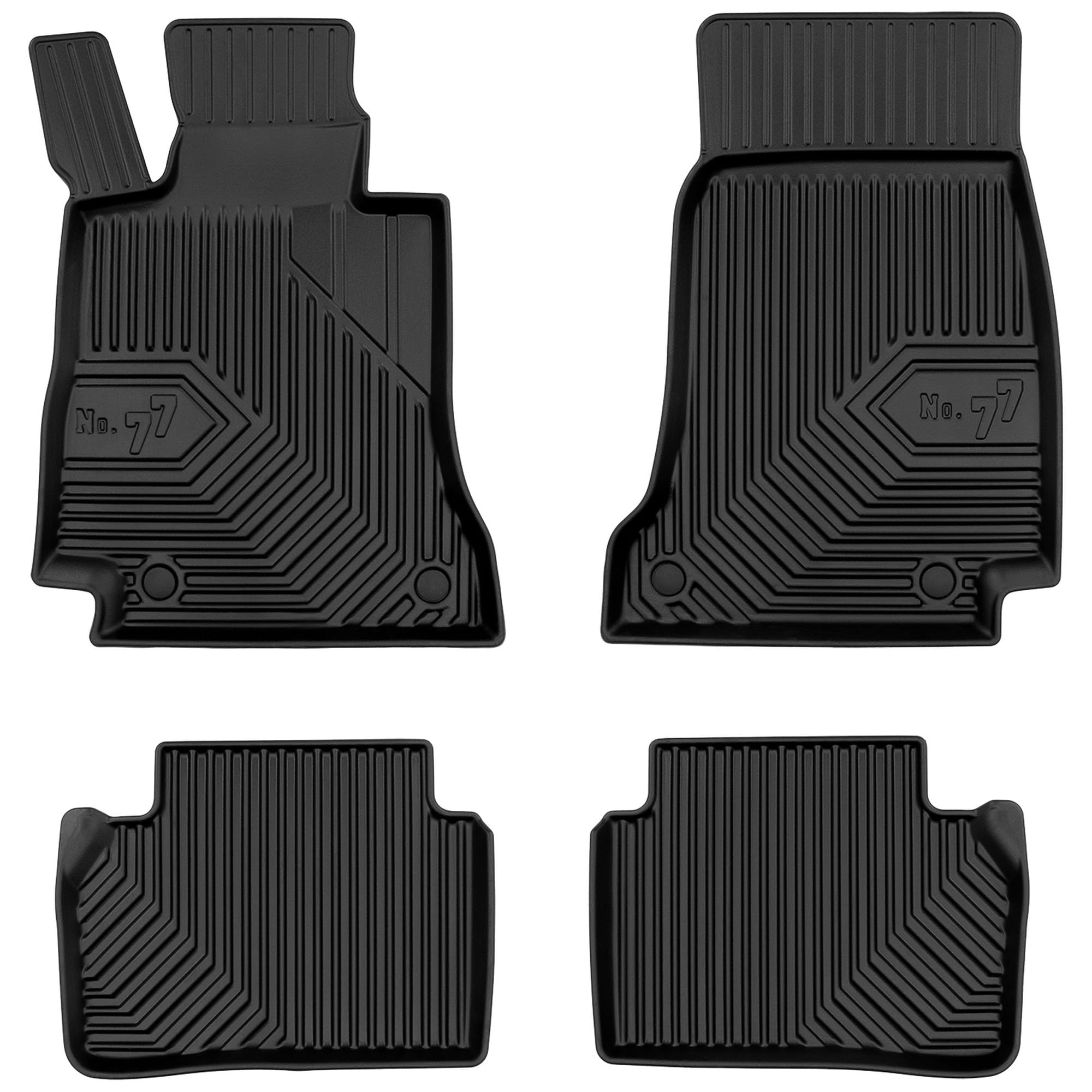 MOTOS Set Of Rubber Floor Mats And Boot Mats Suitable For Mercedes-Benz E- Class S213 2016-2023 Saloon Without Height-adjustable Boot Floor. Improve Your Travel Comfort With Non-slip Mat - View #12