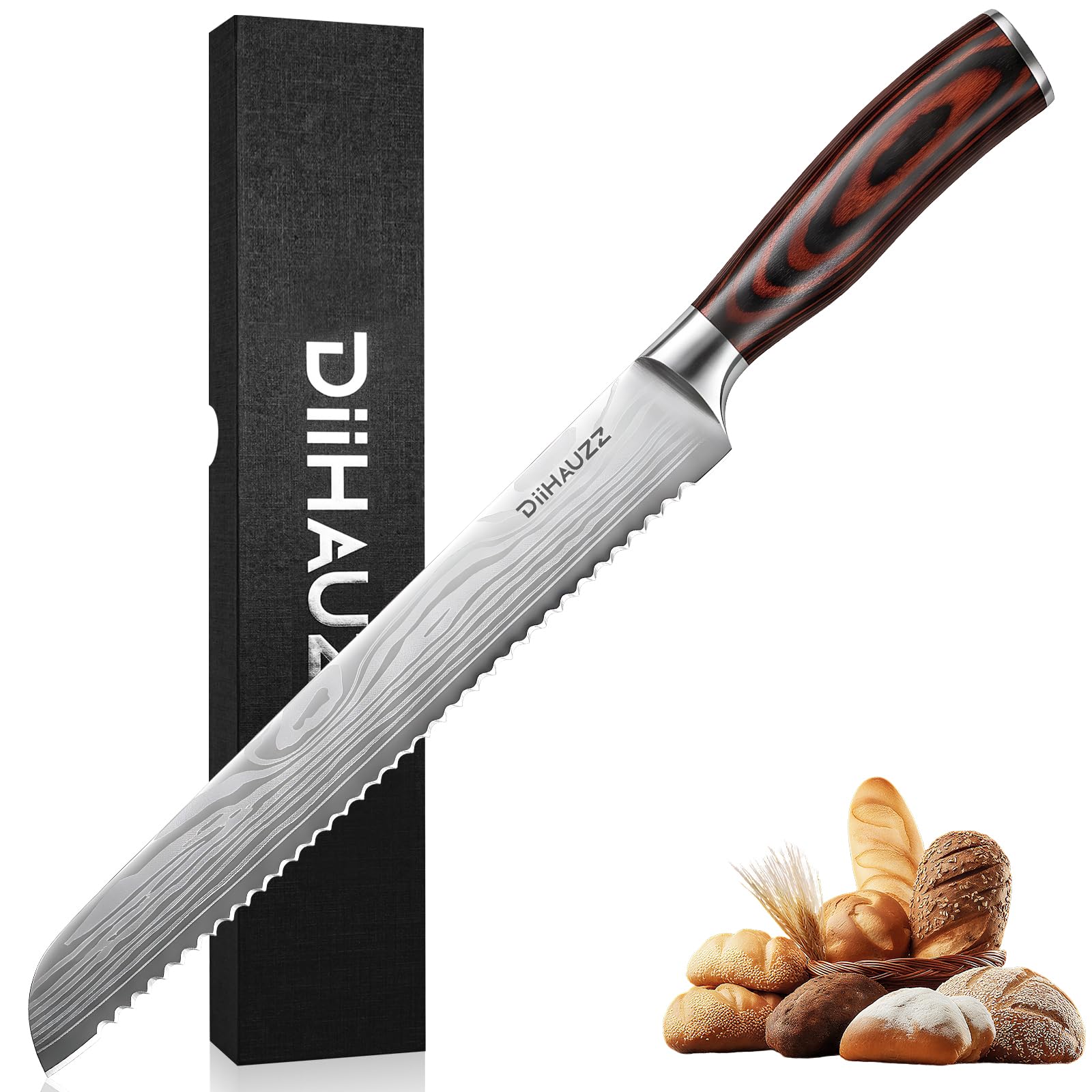 DiiHAUZZ Brisket Slicing Knife, 12 Inch Carving Knife for Meat Cutting — Amazon image 12
