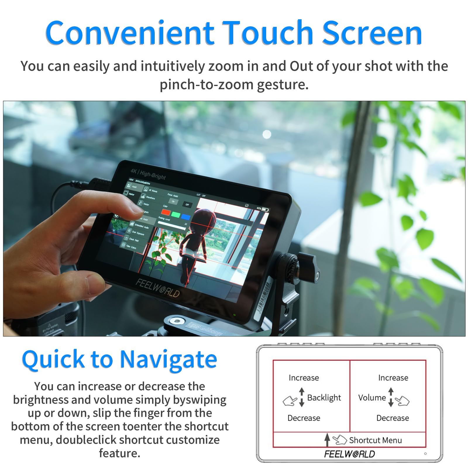 Amazon.com : FEELWORLD F5 Pro X 5.5'' Touch Screen DSLR Camera