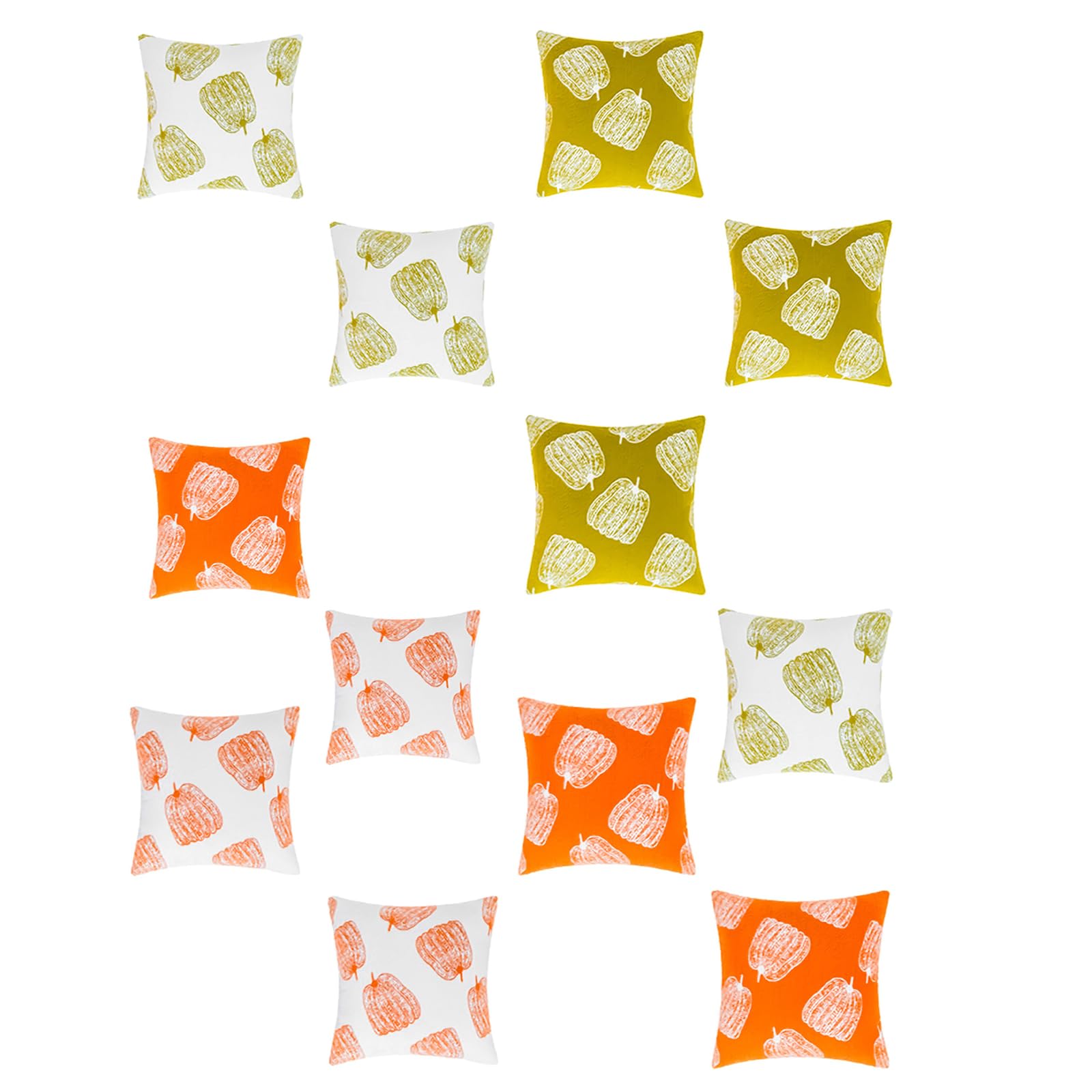 Set Di 2 Federe Per Cuscino 45x45 Cm Con Zucca E Camioncino – Decorazione Autunnale Ringraziamento – ULOVEYOURSELF
