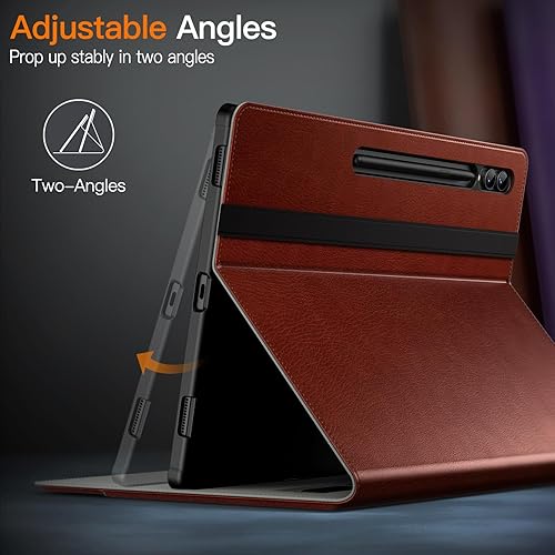 Miniatura 4 de JETech Funda para Samsung Galaxy Tab S9 Ultra de 14.6 pulgadas con soporte para bolígrafo S, funda protectora de piel sintética para tableta con