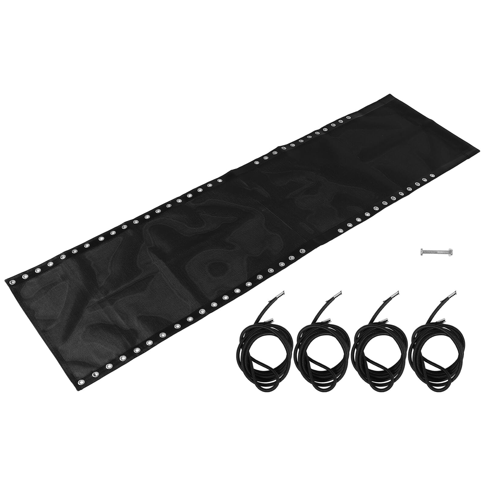 DECHOUS Lounge Sessel Ersatzstoff 1 Satz Schwarz Stoff Nylon Metall