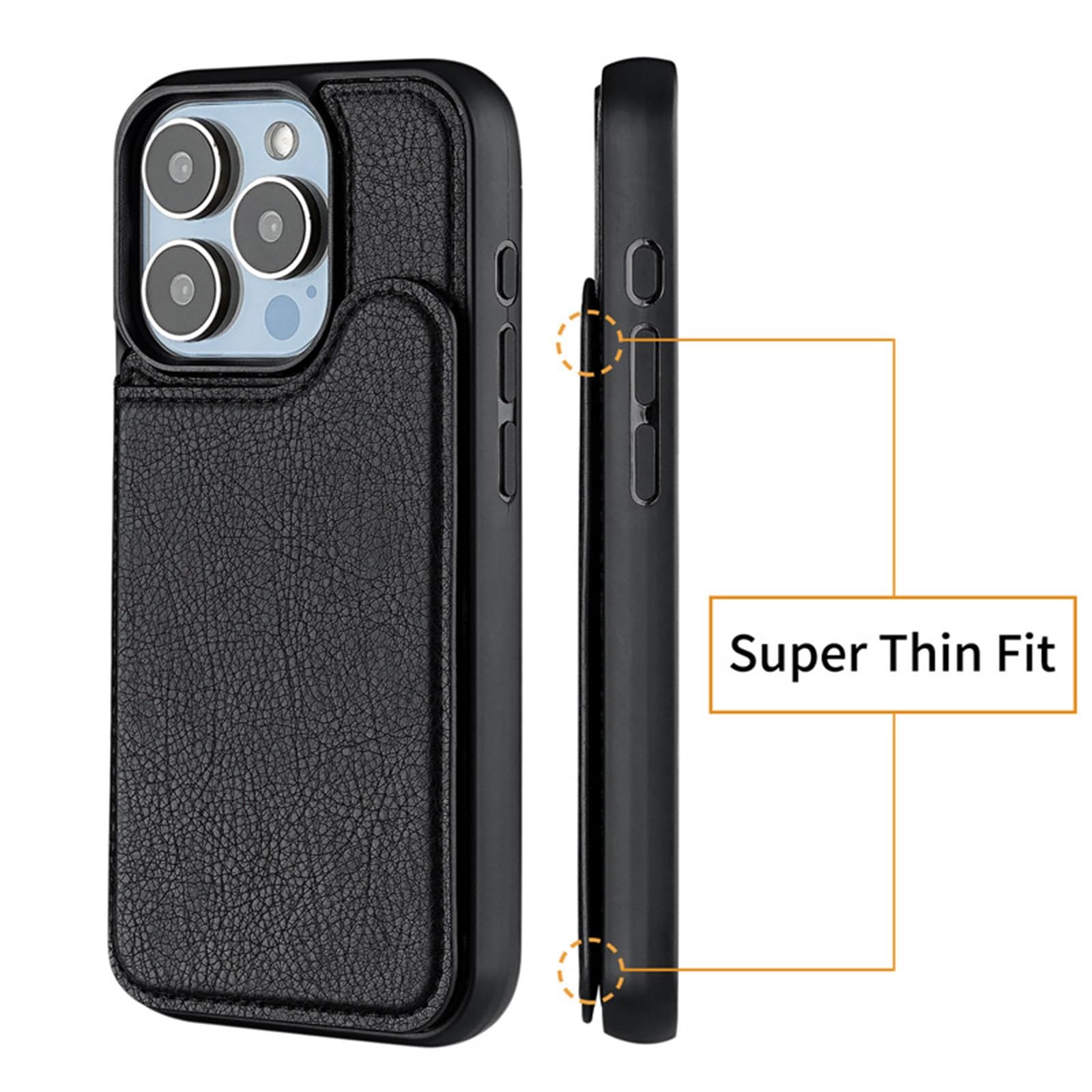 Etui na telefon iPhone 16/16 Pro/16 Plus/16 Pro Max, magnetyczne korowe etui ochronne z klapką, na karty, portfele, etui na telefon komórkowy (różowe, 16 plus)