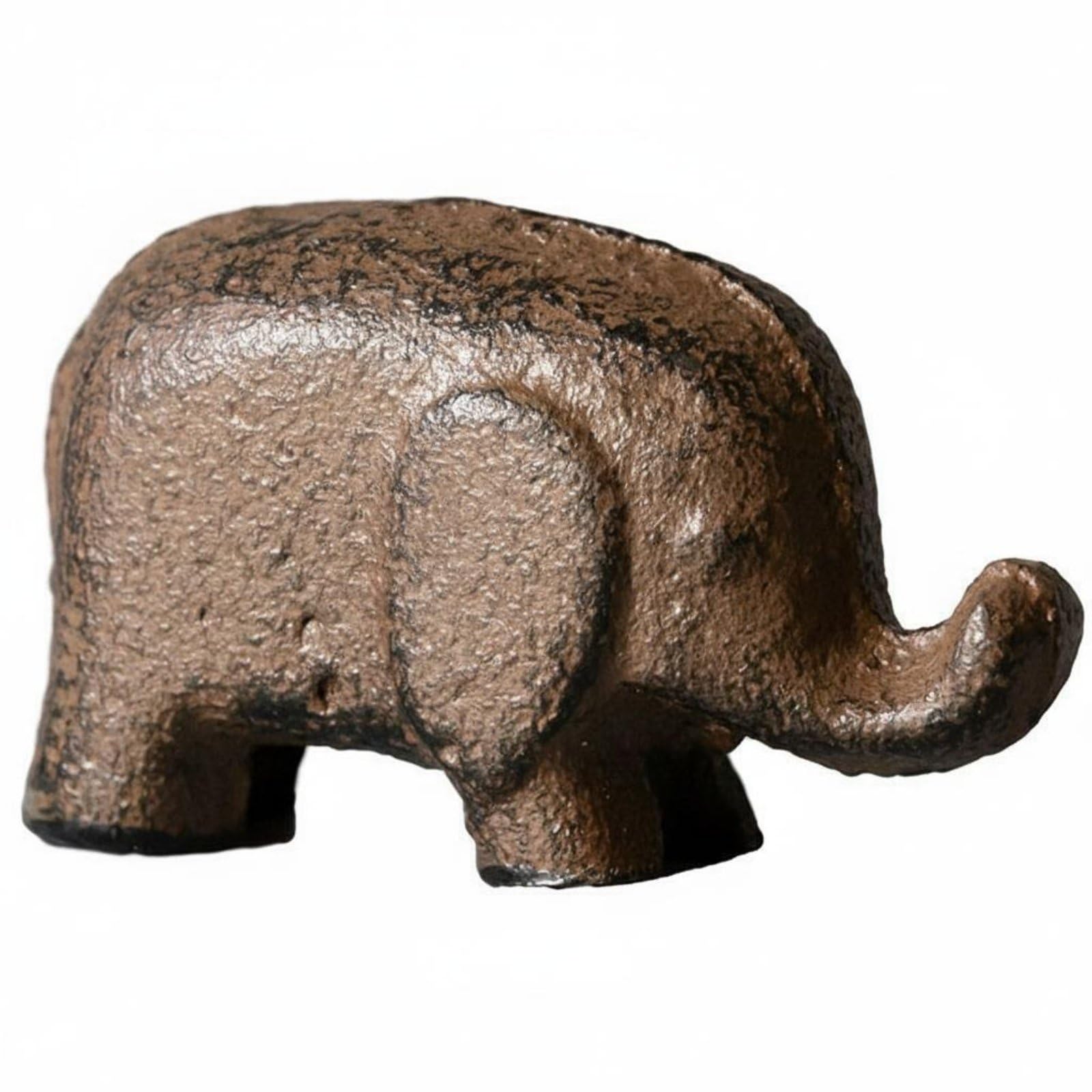 Antique Design Cast Iron Feline Paperweight Gift Idea Pen Rest Cute Calligraphy Stable for Students, Distressed Elephant | Paperweights Decorative-image-6
