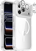 Vista 113 de Funda magnética para iPhone Air con protector de lente de cámara, protección grado militar de 10 pies, compatible con funda MagSafe Slim para iPhone