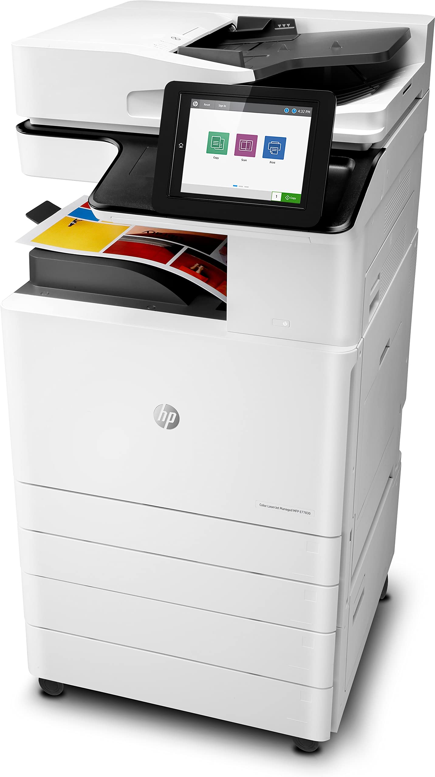 HP Color Laserjet Managed MFP E77830dn Plus - Bundle Product 30 ppm, Print, Copy, Scan (fax and Wireless Optional)