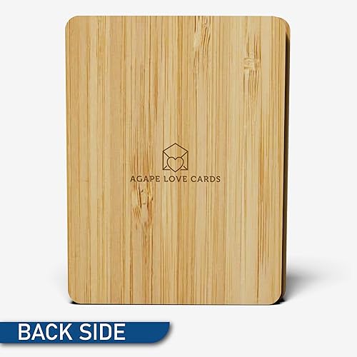 Miniatura 7 de Tarjeta de aniversario de boda de bambú con temática floral para esposo  Tarjeta de aniversario de madera cortada con láser para el esposo de parte