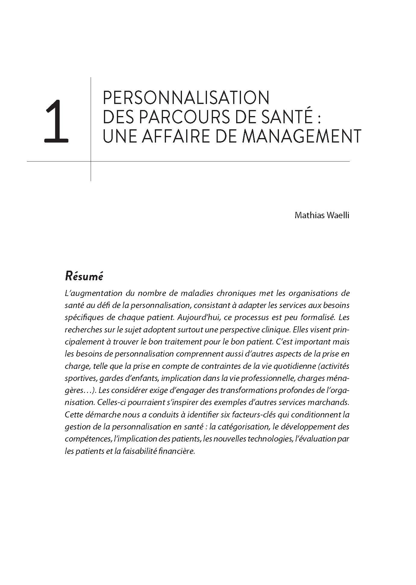 Management des organisations de santé: De la théorie à la pratique