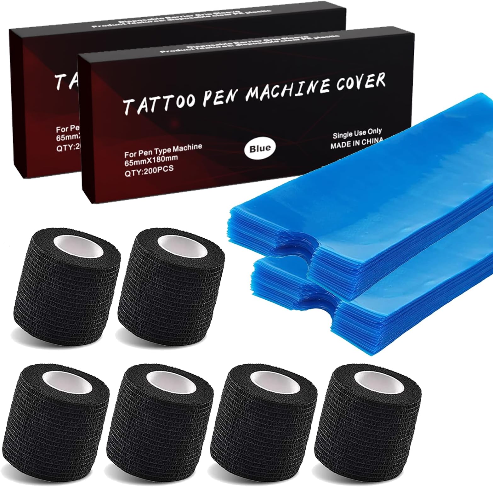 MIUXIA 12Pcs Tattoo Grip Tape Tattoo Machine Tape Tattoo