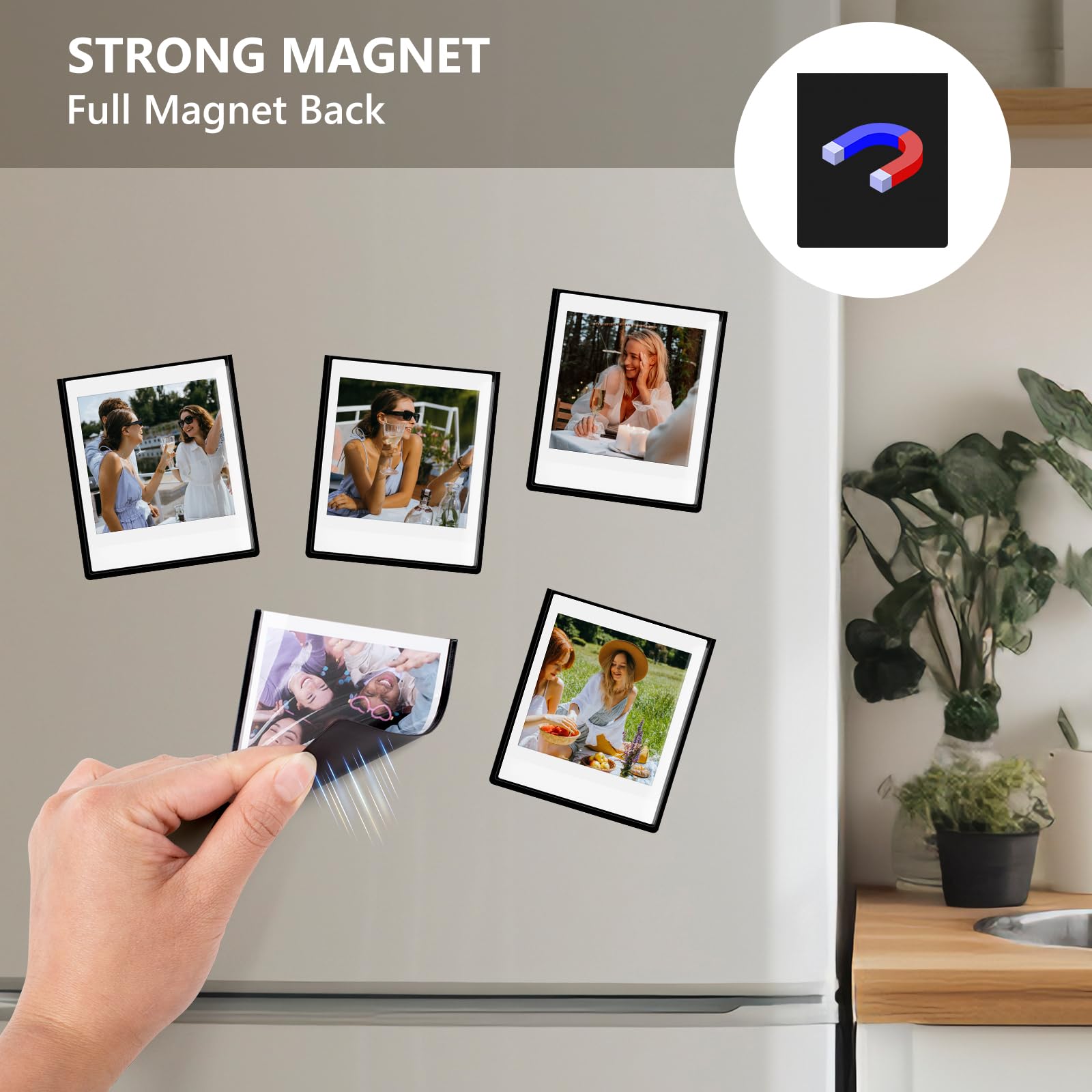 HIYQIN 10 Pack Magnetic Photo Frames for Instax Square Film 2.83x3.38” - Image 4