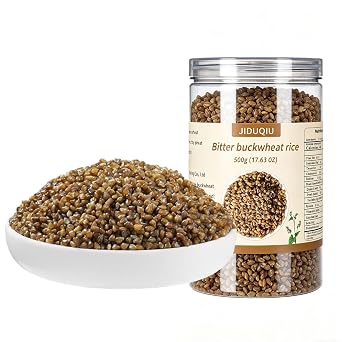 tartary buckwheat rice 17.63OZ500g It is a coarse grain with a soft and glutinous texture and can be steamed with rice or cooked into porridge with millet