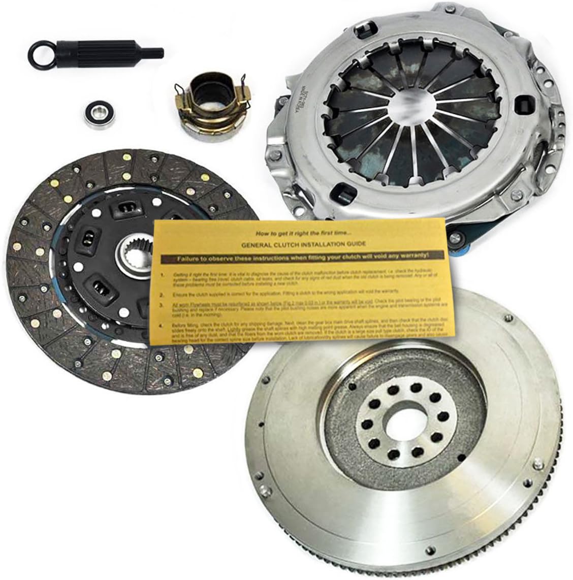EFT Clutch Kit With OE Flywheel For 2001-2004 Toyota Tacoma 2.4L 4WD - Direct Replacement for Durability, Smooth Engagement, and Reliable Performance - 12 Month Brand Warranty