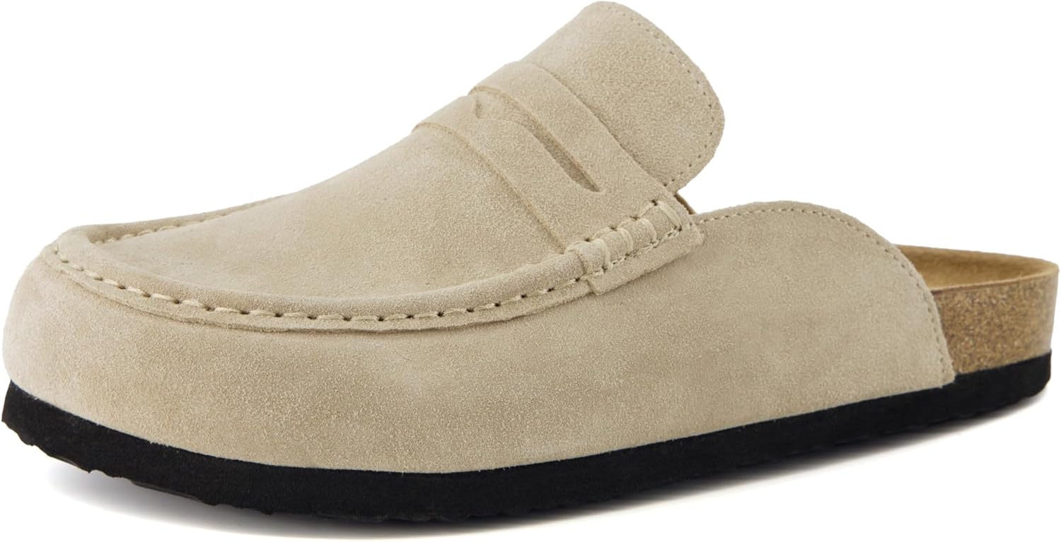 CUSHIONAIRE Fondu Genuine Leather Mule Clogs for Women, Comfortable Slip On Womens Shoes with Penny Strap Accent and Memory Foam Footbed - Image 9