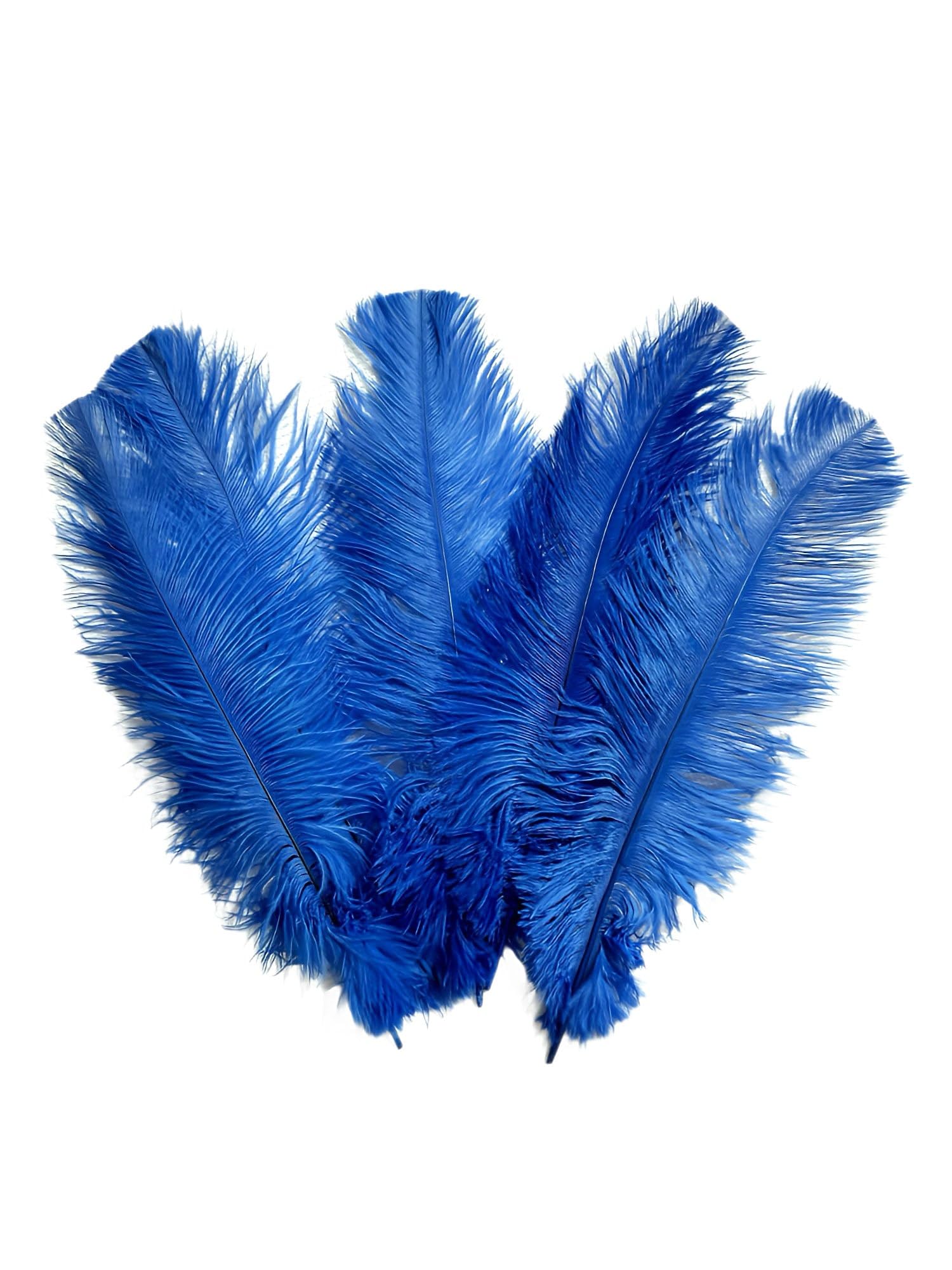 Royal Blue Ostrich Feathers 100 pcs. 13-17 inch Bulk Ostrich Feathers