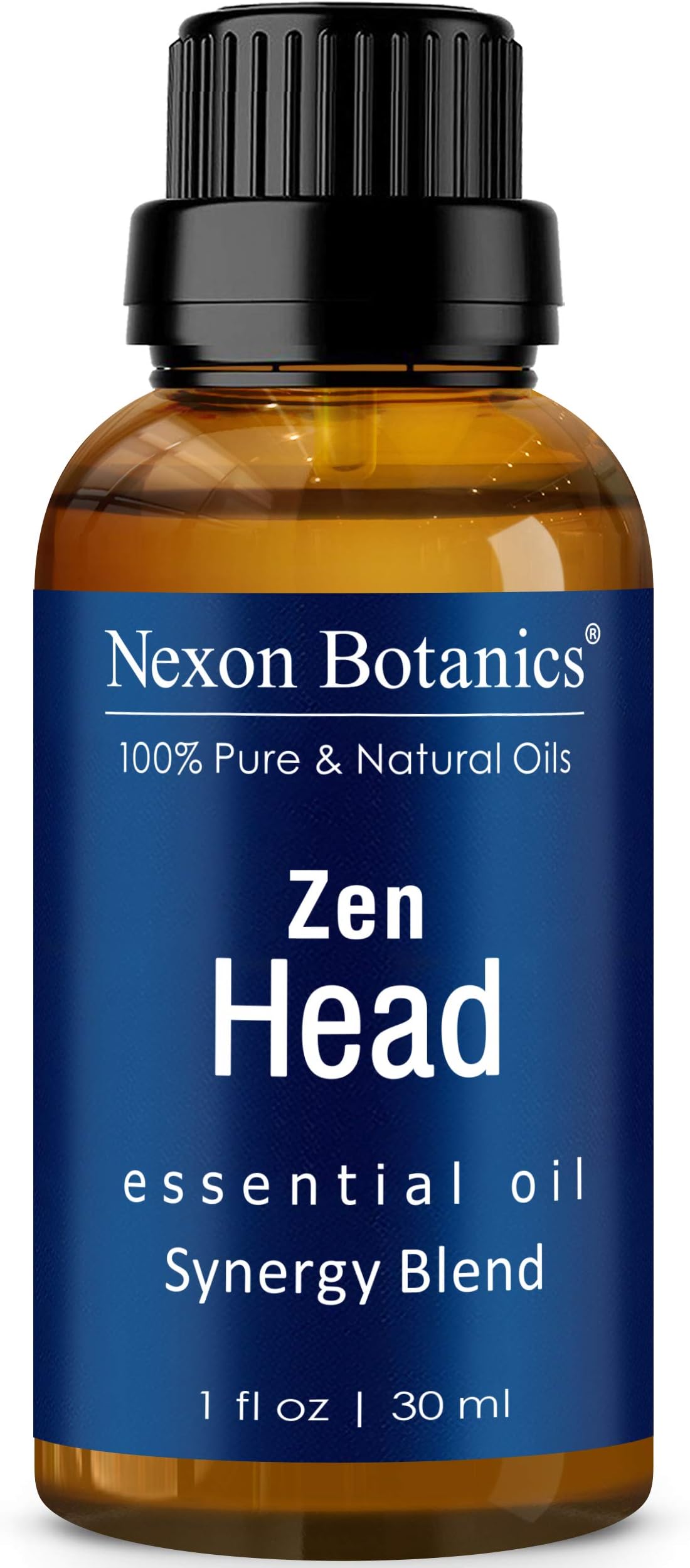 Zen Head Essential Oil Blend 30ml - Natural Essential Oils Sleep Blend - Peace & Calming Headache - Aromatherapy Sleep Essential Oils for Diffuser & Topical Use - Nexon Botanics